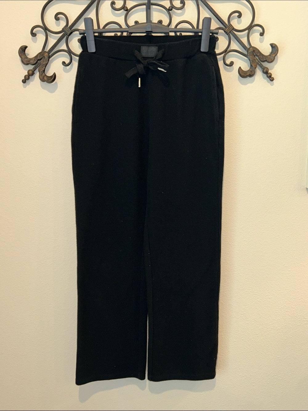 COMFRT WAFFLE LOUNGE PANTS BLACK XS